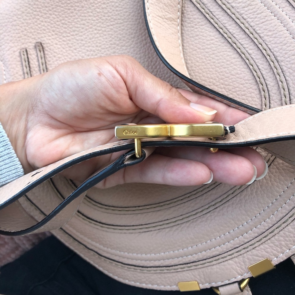 CHLOÉ
Medium Marcie Leather Crossbody Saddle Bag - Picture 10 of 12